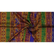 Silk Sarong 3-Shuttle Size 1x2 Meters Mixed Color Floor Patterns Flowing Water Pattern Code R2Q-ME-0