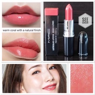 Mac Lustre Lipstick สี See Sheer 3g. แมค ลิปสติก ลิปไม่ตกร่อง ไม่เป็นขุย เนื้อสีชัดสวยฉ่ำ เบาสบายปาก