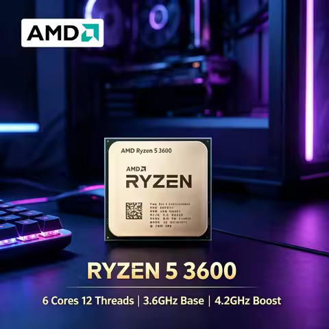 AMD Ryzen 5 3600 R5 3600 AM4 Socket CPU Processor 6 Core 12 Thread 4.2GHz Boost Zen 2 DDR4 Desktop G