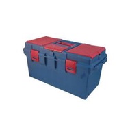 【威利小站】KING TONY 87404 大藍色塑膠手提工具箱 塑膠工具箱 工具車~含稅價~