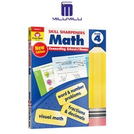 Evan-Moor Skill Sharpeners Math Workbookชั้นประถมศึกษาปีที่4การคูณการหารการเตรียมการทดสอบเรขาคณิตการ