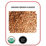 Organic Brown Flaxseed / Organic Brown Whole Flaxseed / Organic Brown Flax Seed Premium Grade 100GM 