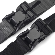 Plus Large Size 140 160 180cm Men's Belt Nylon Casual Belt Canvas Multi-functional Tactical Quick Release Magnetic Buckle Belt