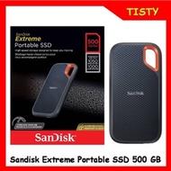 แท้ 100% Sandisk  500GB External SSD Type C [1050MB/s] Extreme Portable V2 (SDSSDE61) ฮาร์ดดิสก์แบบพ