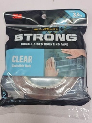 3M SCOTCH CLEAR DOUBLE SIDED MOUNTING TAPE PERMANENT 21mm X 2m - 3M-4010C-4.5kg 21X2 new 410-S19 / 4