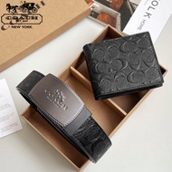 New Short Wallet Men Embossed Double Fold Wallet with Belt Available in Stock with Receipt 74929