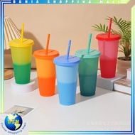 DSM Color Changing Drinking Bottle 710ml Reusable Water Cups Changing Color Cup 710 Ml Color Changin
