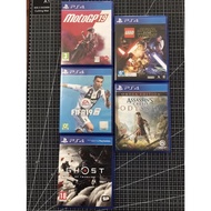 PS 4 used game-Ghost Of Tsushima,fifa19,lego & asassin creed odyssey, the last of us 2(tlou2), walki