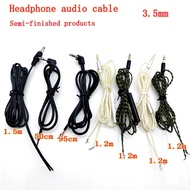[hot]♠✒¤  1.5M HIFI Repair 3.5mm Headphone Audio Replacement Cord Wire 4pole plug