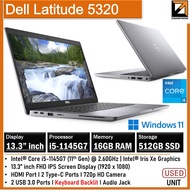 Dell Latitude 5320 (1 YEAR WARRANTY T&C) 13.3" FHD Core i5-11th GEN UPTO 16GB RAM / 1TB SSD WIN 11