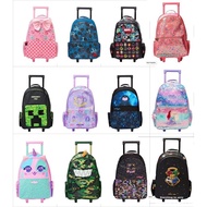 ⭐⭐Australia smiggle Trolley Schoolbag Elementary School Students Large-Capacity Burden-Reducing Tug Bag Children Girls Boys Backpack