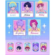 kpop demon hunters saja boys huntrix waterproof sticker