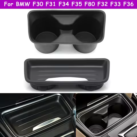 F30 F31 F34 F35 F80 F32 F33 F36 F82 Car Central Console Water Cup Holder Cover Storage Bottle Holder