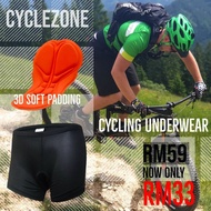 Cyclezone Cycling Underwear 3D Soft Pading Bicycle RB MTB Road Bike Mountain bikes Biking Pants Padded folding bike fixie BMX