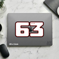 Sticker Cutting 63 Pecco 2026 Bagnaia Sticker Motor