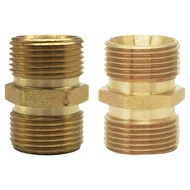 【VARSTR】M22/14mm 15mm Hose Copper Connector Coupler Garden Pressure Washer Pipe Joint
