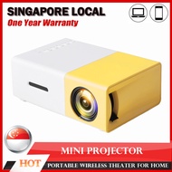【Singapore local seller】YG300 Portable LCD LED Mini Projector Support Laptop Phone Stick Movie Projecter 4K HD Projector