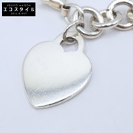 Tiffany & Co.) 心型吊牌手鍊，925 純銀，33.0 公克 [二手]