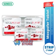 OFFICIAL STORE - Maxpofer tablet Effervescent Iron Supplement B12 Folic Acid Vitamins for Pregnant W