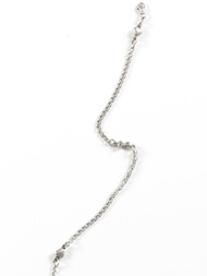 復古精緻心形鑰匙銀吊飾手鍊