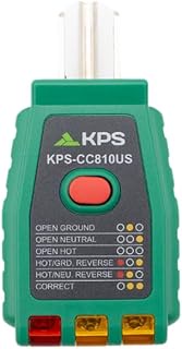 KPS-CC810US Socket Tester – Reliable GFCI Receptacle and Wiring Diagnostic Tool