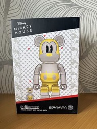 Bearbrick Medicom Toy Future Mickey Mouse x Sorayama 400% 100%