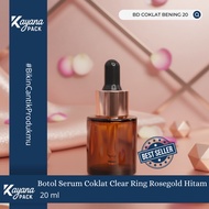 20ML CLEAR BROWN BD SERUM PIPETTE BOTTLE CLEAR 20 AMBER BD/ ML BLACK RUBBER ROSEGOLDRing (CLEAR BROW