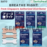 Sato Breathe Right Nasal Strips/ Extra Strength *Breathe Better*Drug Free*Nasal Congestion Relief*