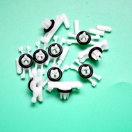 15pcs Exterior Roof Moulding Gutter Trim Clips for BMW E90 E91 F30 F31 F35 White