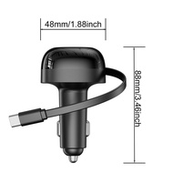 Elough 85W Car Charger Super Fast Charge USB Type C Car Phone Charger Adapter With Telescopic USB C 