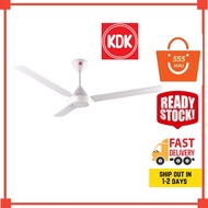 Powerful Ceiling Fan 3 Blade - Panasonic/KDK & White (60") F-M15A0 / K15V0 5 Speed Regulator Control
