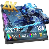 UPERFECT 【Local delivery】4K Portable Monitor UHD  USB C Monitor 3840X2160 HDR FreeSync Speaker Type-
