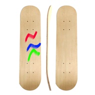 DIY Kids Skate Maple Double Hand-painted Rocker Deck Board Adults Skateboard Blank 【hot】43cm Board Decorative