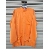 [Ready Stock] Baju Melayu Dewasa Pasang Pesak Cekak Musang Offer Last Stock Orange 🍊 Oren M L XL XXL