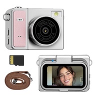 Mini Thumb Camera  48MP 2K Video Camera for Sharp Outdoor Food Photography and Creative Clips