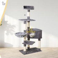 Terlaris Caspira Tiga Series - Cat House - Cat Tree - Kandang Kucing - Rumah Kucing - Garukan Kucing