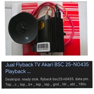 - RM74...!!! ( BSC25-N0435 PLAYBACK TV AKARY ) BSC 25-N0435 N 0435 TV CONVEX FLAT SLIM 14 21 AKARI C