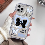 เคส Tizzie Clean A1 A2 Redmi Note 12 Pro Redmi10 9 12C 10C 9A Note11 Note8 Note9s POCO X5 X3 NFC M3 Pro X3 GT สีฟ้าและดอกไม้สีขาว3D เคสครอบโทรศัพท์ TPU แบบนิ่มขอบคลื่น