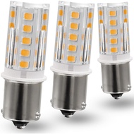 Mentol LED 12V BA15S, Tapak Sentuhan Tunggal Bayonet DC 1156 1141, Mentol BA15S Voltan Rendah 3W AC/
