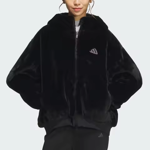 Adidas Official Authentic New Women's Reversible Warm Hooded Jacket JM1051