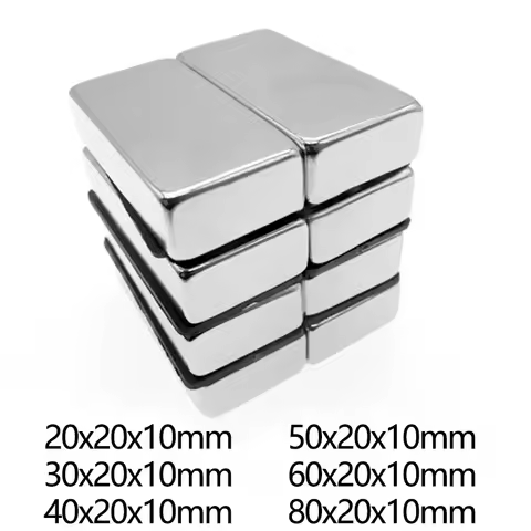 40x20x10 mm Quadrate Powerful Magnets 50x20x10 For Refrigerator,Office,DIY 30*20*10 60x20x10 80*20*1