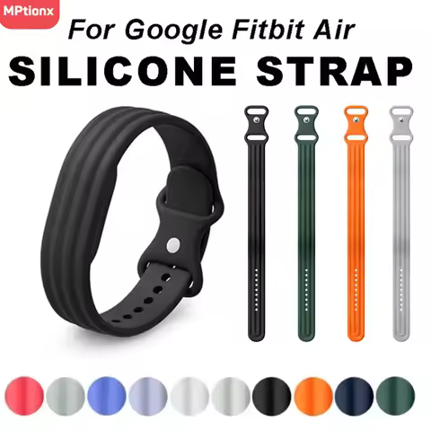 Silicone Loop Strap for Google Fitbit Air Sports Bracelet Breathable Band Wristband Correa Replaceme