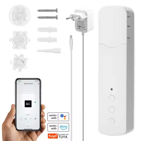 WiFi M616EGWT Chain Roller Blinds Shade Shutter Drive Electric Curtain Motor RF Remote Tuya Smart Ap