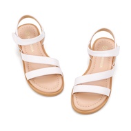 PANDANINJIA Girls Sandals Monica Summer Open Toe Flats Shoes Dress Sandals for Toddler Little Kid Bi