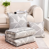 2 in 1 Cushion Pillow Blanket Blanket #Pillow  Travel portable Large size 50*50cm XB86