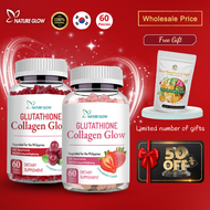 NATURE GLOW Glutathione Collagen Glow Glutathione Capsule Anti-Aging Whitening Skin Collagen Gummies