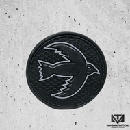 Patch 3D Walet Gegena / Patch Burung Gegana Hitam 3D