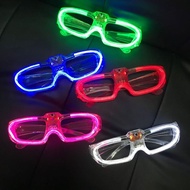 Glow In Dark LED Glasses Light Party Sunglasses Mardi Gras Shutter Shades Neon Flash Christmas Birthday Props for Adult Kids