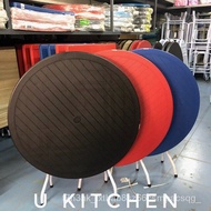 Meja Makan Plastik Lipat Bulat Foldable Plastic Dining Table Round / Meja Lipat Bulat