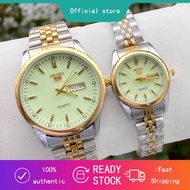 Seiko 5 Couples Gold Toned Automatic MEN WOMEN WATCH (2 YEARS WARRANTY)